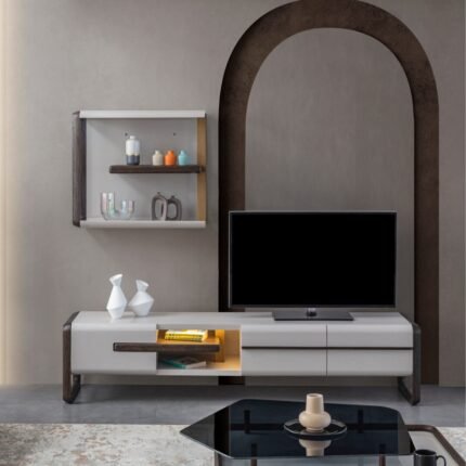 LATINO TV STAND WITH WALL SHELF