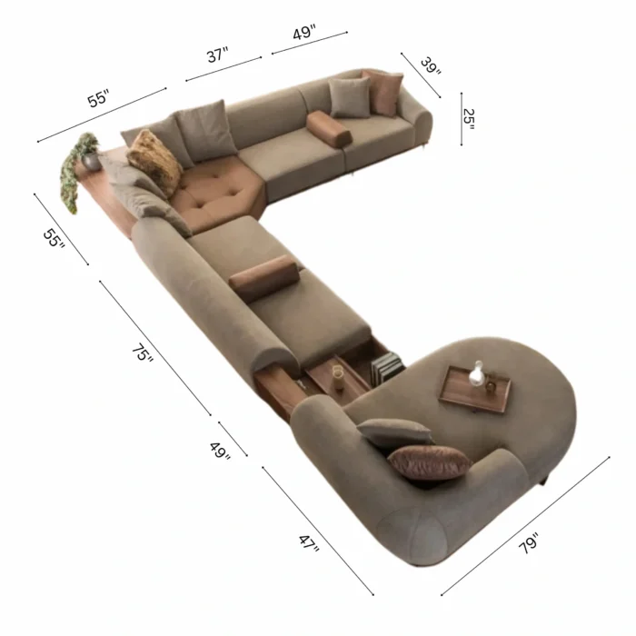MILAN SECTIONAL SOFA - Image 3
