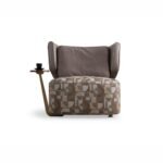 VELVETA ACCENT CHAIR TABLE PLUS