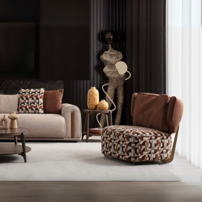 VELVETA ACCENT CHAIR TABLE PLUS - Image 3