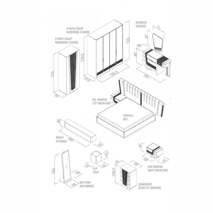 PORTA BEDROOM SET - Image 8