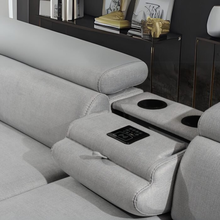 NEXUS RECLINER SECTIONAL SOFA WITH SOUND SYSTEM - Image 6