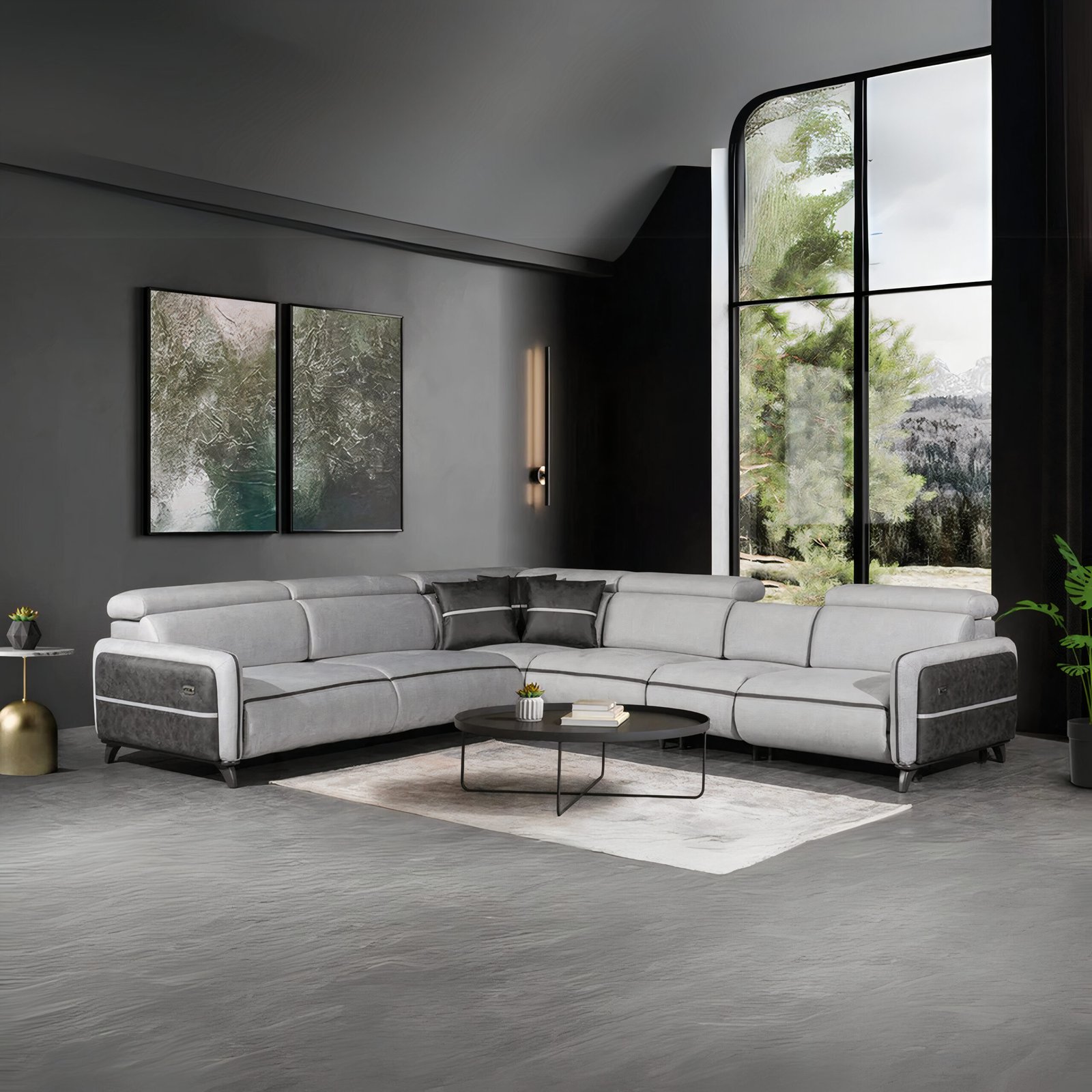 NEXUS RECLINER SECTIONAL SOFA WITH SOUND SYSTEM - Image 1