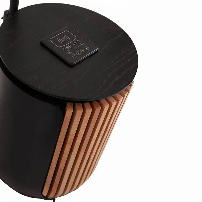 SYNCRA – SIDE TABLE WITH BUILT-IN FLOOR LAMP, WIRELESS CHARGING, AND SOUND SYSTEM - Image 4