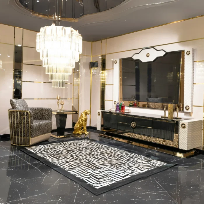 HERA TV STAND WITH WALL PANEL - Image 5