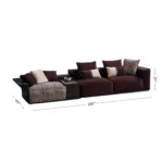 PUZZLE MODULAR SOFA WITH MIDDLE TABLE - Image 9