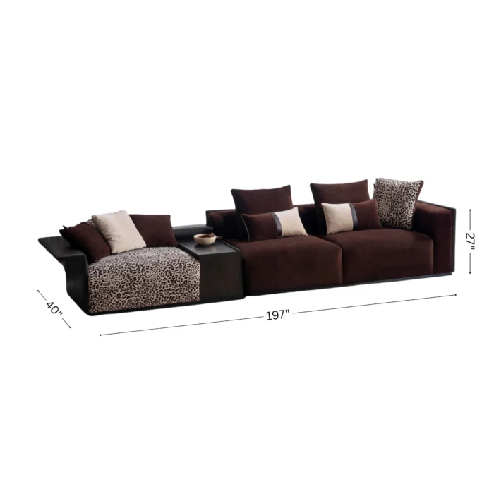 PUZZLE MODULAR SOFA WITH MIDDLE TABLE - Image 9