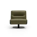 LEO LEATHER ACCENT CHAIR - Image 3