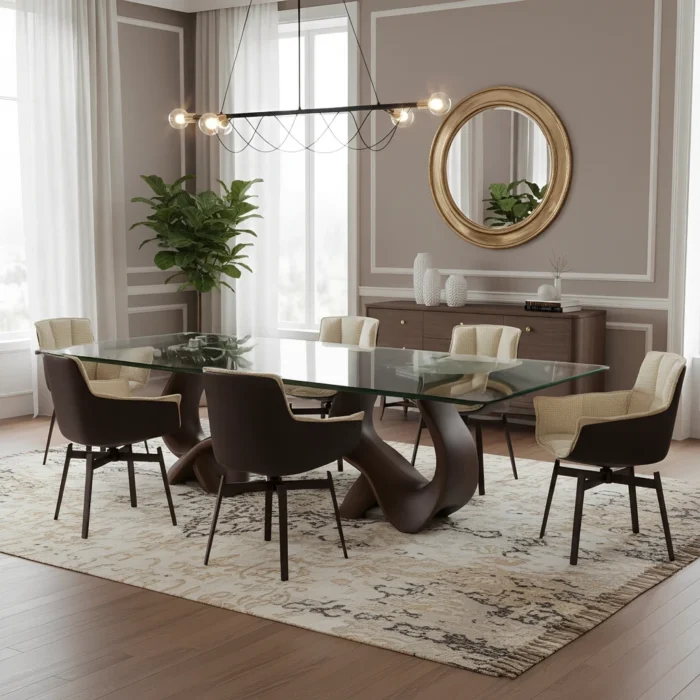 MOONICA SWIVEL DINING CHAIR - Image 5