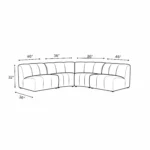 TEO MODULAR ADJUSTABLE SECTIONAL SOFA - Image 3