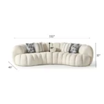 ZARA 2-PCS CURVE SOFA - Image 4