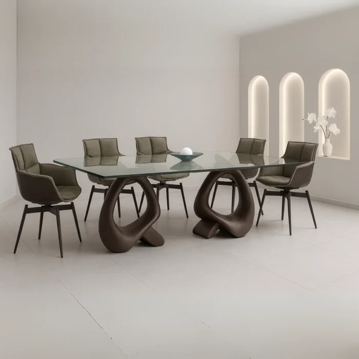 MOONICA (8) MOONICA SWIVEL DINING CHAIR - Image 3