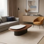VELORA TABLE WITH SWIVEL MARBLE TOP