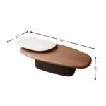 VELORA TABLE WITH SWIVEL MARBLE TOP - Image 4