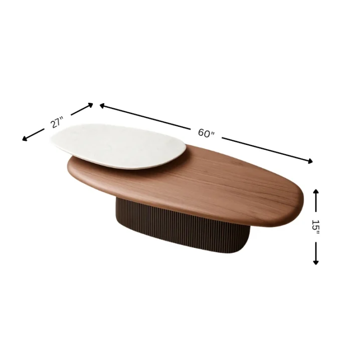 VELORA TABLE WITH SWIVEL MARBLE TOP - Image 4