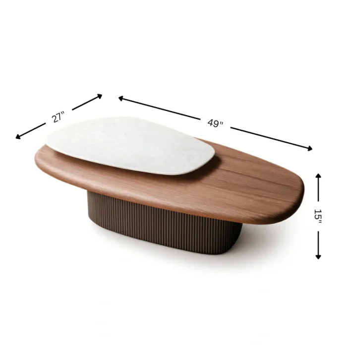 VELORA TABLE WITH SWIVEL MARBLE TOP - Image 5