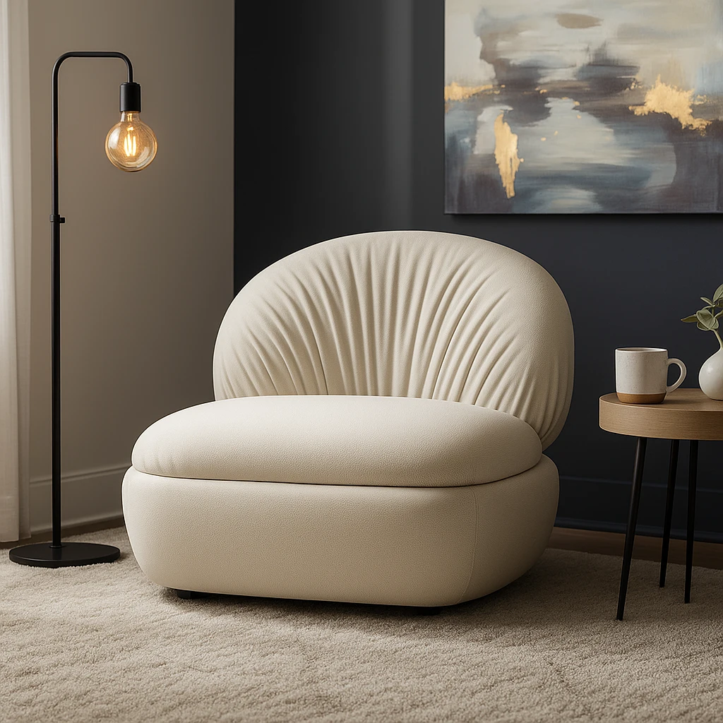 CLOUD (2) CLOUD SWIVEL ACCENT CHAIR - Image 1