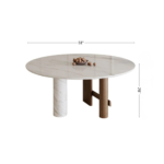 AMBERA ROUND DINING TABLE - Image 6