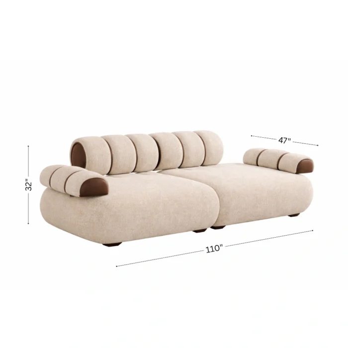 MELANIE MODULAR ADJUSTABLE 2-PIECE SOFA - Image 10