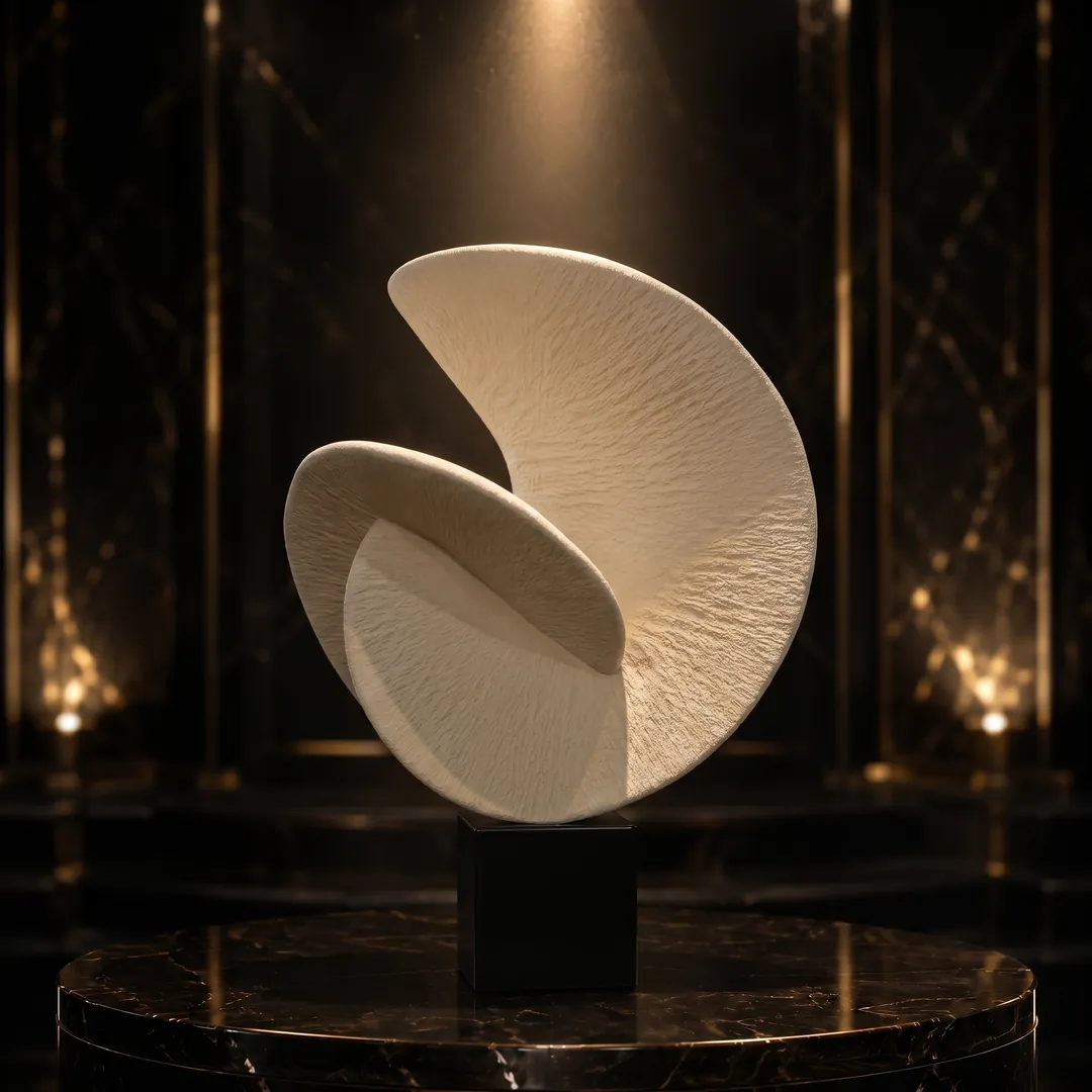 Decorative-Accessorie (10) Furl Wave Sculpture - Image 1