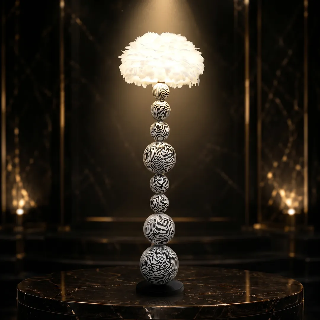 Decorative-Accessorie (16) Lumen Stone Floor Lamp - Image 1