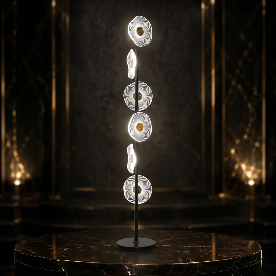 Decorative-Accessorie (20) Aperture Disc Floor Lamp - Image 1