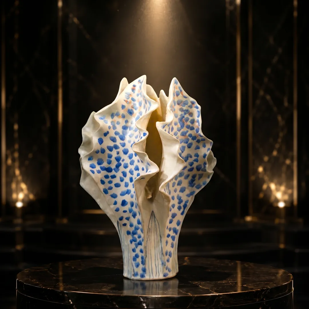 Decorative-Accessorie (21) Coral Reef Speckled Vase - Image 1