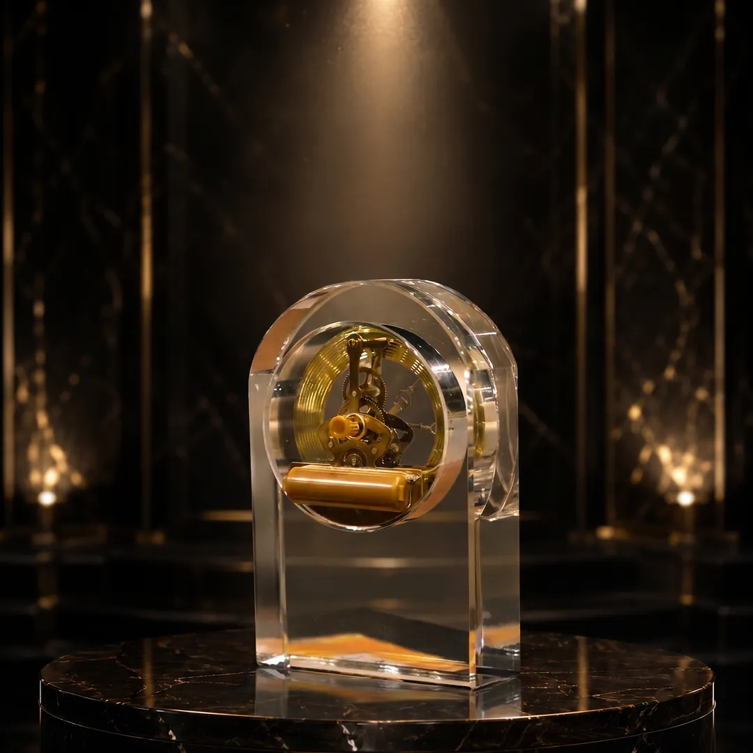 Decorative-Accessorie (23) Amber Arch Resin Sculpture - Image 1