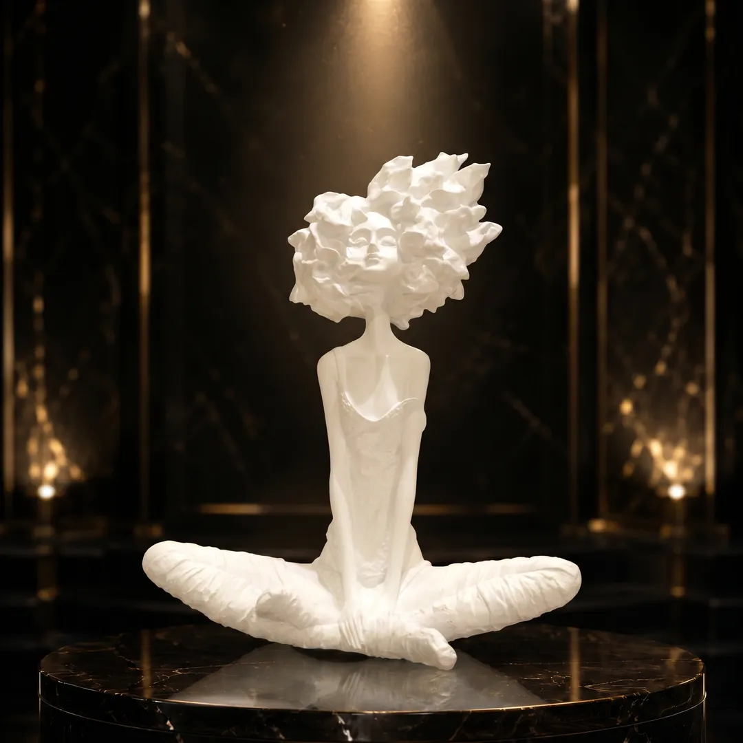 Decorative-Accessorie (25) Meditation Muse Figure - Image 1