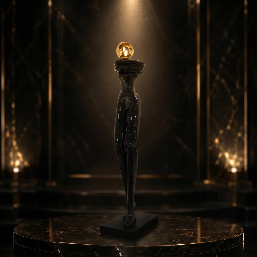 Decorative-Accessorie (36) Orb Bearer Figure Sculpture - Image 1