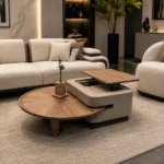 NOVA Rotating Lift-Top Coffee Table with Storage - Image 3