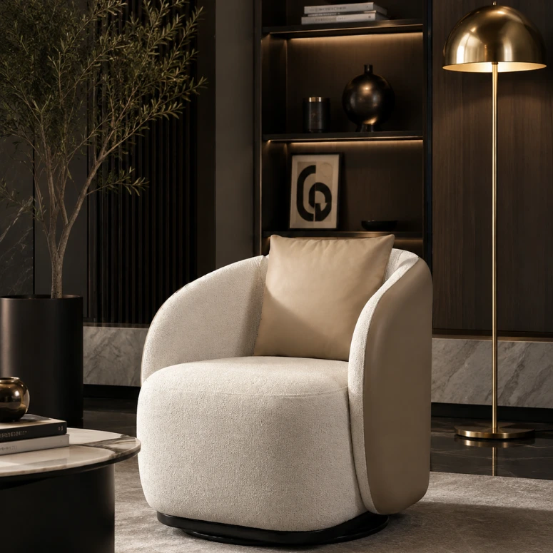 NEMO (2) NEMO SWIVEL ACCENT CHAIR - Image 1