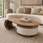 RIVA ROTATING STORAGE COFFEE TABLE - Image 2
