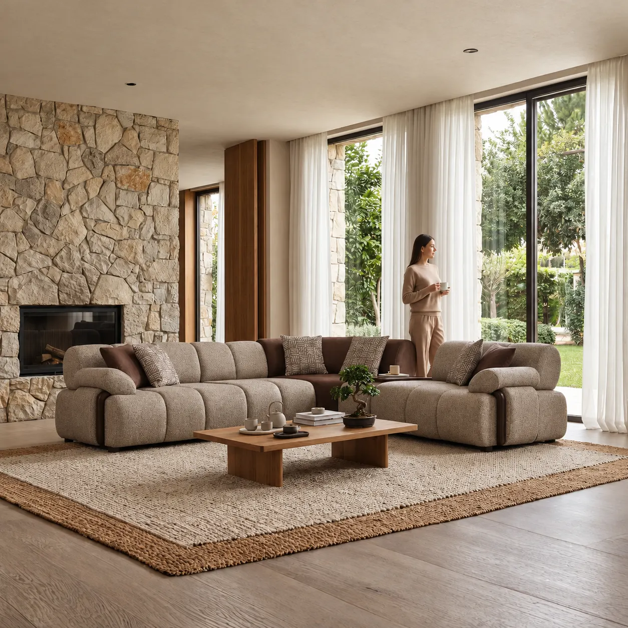 MARCELLA (7) MERCELLA MODULAR ADJUSTABLE SECTIONAL SOFA - Image 1